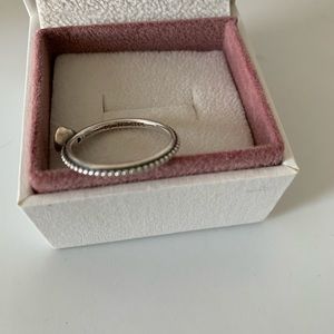 Pandora heart ring/ pink size 7 (54)